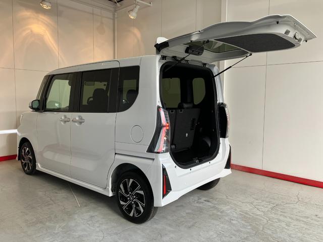 タントカスタムＸ　オーディオレス／両側パワースライドドアワンオーナー　オーディオレス　バックモニター対応カメラ　両側パワースライドドア　運転席・助手席シートヒーター　電動パーキングブレーキ　ＬＥＤヘッドランプ　純正１４インチアルミホイール　スマートキー（香川県）の中古車