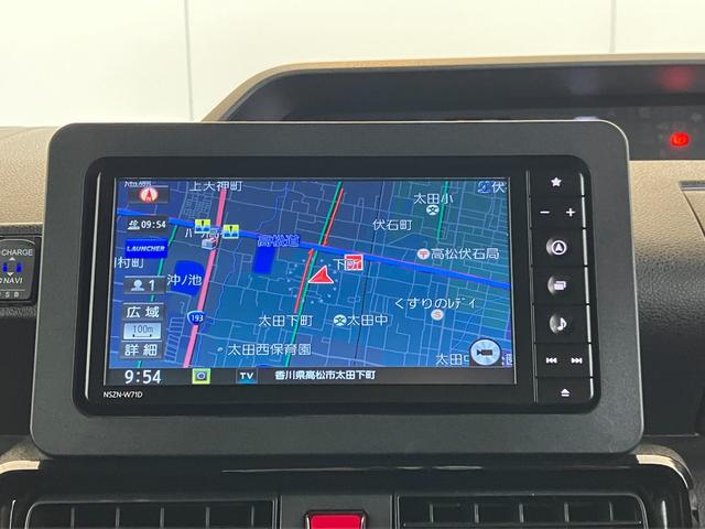 タントカスタムＲＳ　ターボ／ナビ／ＥＴＣ／ドラレコ／アルミワンオーナー　ターボ　純正ナビ　純正ＥＴＣ　純正ドライブレコーダー　バックモニター　アダプティブクルーズコントロール　Ｂｌｕｅｔｏｏｔｈ接続　両側パワースライドドア　運転席・助手席シートヒーター（香川県）の中古車