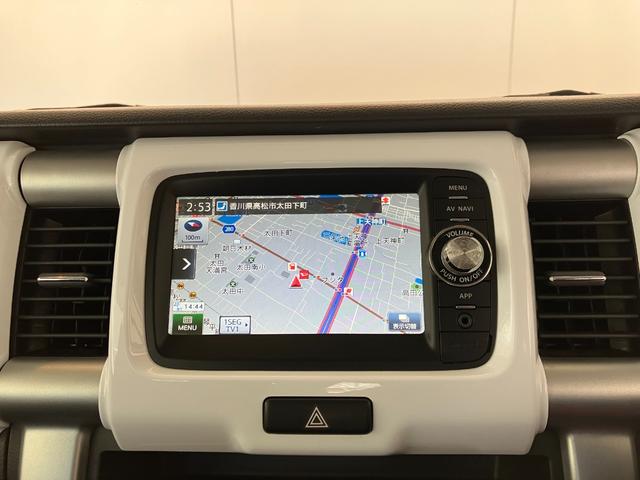ハスラーＸ　スマートフォン連携ナビ装着車スマホ連携ナビ　バックモニター　運転席シートヒーター　ベンチシート　ＨＩＤ　オートライト　電動格納ミラー　純正１４インチアルミホイール　スマートキー　取扱説明書　メンテナンスノート（香川県）の中古車
