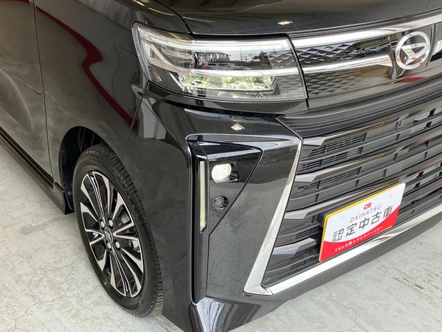 タントカスタムＲＳ　ｅｃｏＩＤＬＥ非装着車ワンオーナー　ターボ　バックモニター対応カメラ　両側パワースライドドア　運転席・助手席シートヒーター　純正１５インチアルミホイール　電動パーキングブレーキ　オートブレーキホールド　スマアシ（香川県）の中古車