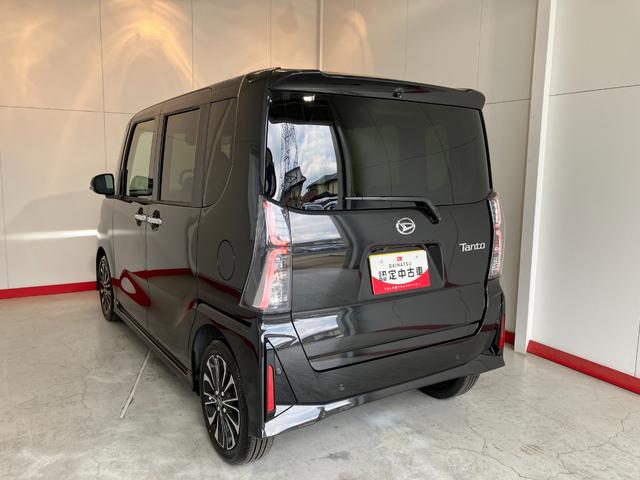タントカスタムＲＳ　ｅｃｏＩＤＬＥ非装着車ワンオーナー　ターボ　バックモニター対応カメラ　両側パワースライドドア　運転席・助手席シートヒーター　純正１５インチアルミホイール　電動パーキングブレーキ　オートブレーキホールド　スマアシ（香川県）の中古車