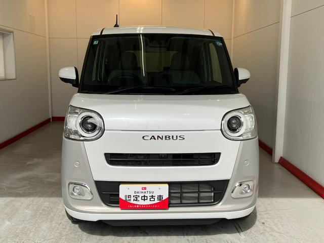 ムーヴキャンバスストライプスＧターボ　オーディオレス／ＡＣＣワンオーナー　ターボ　オーディオレス　パノラマモニター対応カメラ　アダプティブクルーズコントロール　電動パーキングブレーキ　運転席・助手席シートヒーター　ホッとカップホルダー　両側パワースライドドア（香川県）の中古車