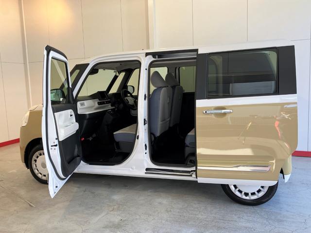 ムーヴキャンバスストライプスＧ　シートヒーター　ホッとカップホルダーワンオーナー　スマートキー　バックモニター対応カメラ　運転席・助手席シートヒーター　ホッとカップホルダー　両側パワースライドドア　電動パーキングブレーキ　オートブレーキホールド　オーディオレス（香川県）の中古車