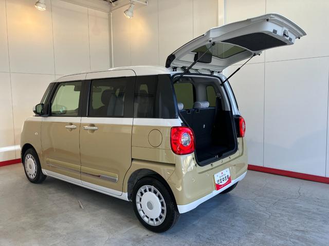 ムーヴキャンバスストライプスＧ　シートヒーター　ホッとカップホルダーワンオーナー　スマートキー　バックモニター対応カメラ　運転席・助手席シートヒーター　ホッとカップホルダー　両側パワースライドドア　電動パーキングブレーキ　オートブレーキホールド　オーディオレス（香川県）の中古車