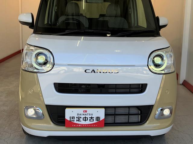 ムーヴキャンバスストライプスＧ　シートヒーター　ホッとカップホルダーワンオーナー　スマートキー　バックモニター対応カメラ　運転席・助手席シートヒーター　ホッとカップホルダー　両側パワースライドドア　電動パーキングブレーキ　オートブレーキホールド　オーディオレス（香川県）の中古車