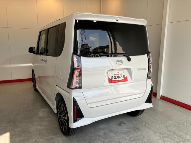 タントカスタムＲＳ　バックモニター対応カメラ　シートヒーターワンオーナー　スマートキー　バックモニター対応カメラ　運転席・助手席シートヒーター　両側パワースライドドア　ターボ　ＬＥＤヘッドランプ　オートライト　オートハイビーム　アイドリングストップ　スマアシ（香川県）の中古車
