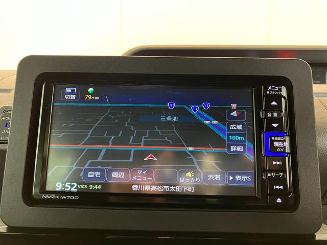 タントカスタムＲＳセレクションワンオーナー　ターボ　純正ナビ　純正ＥＴＣ　純正ドライブレコーダー　バックモニター　運転席・助手席シートヒーター　アダプティブクルーズコントロール　両側パワースライドドア　純正１５インチアルミホイール（香川県）の中古車