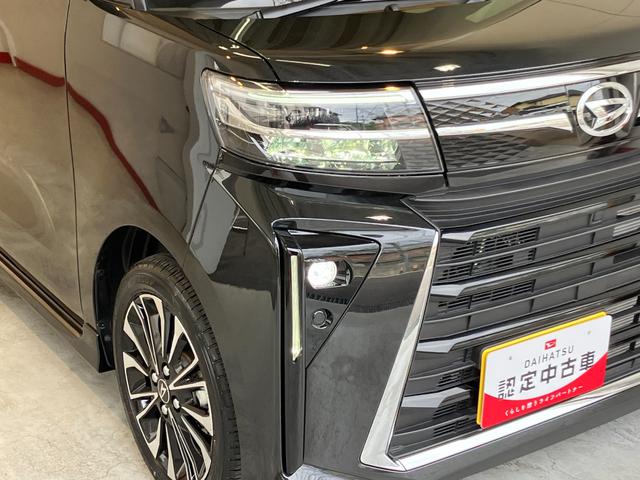 タントカスタムＲＳｅｃｏＩＤＬＥ非装着車　ターボ／オーディオレスターボ　オーディオレス　バックモニター対応カメラ　両側パワースライドドア　運転席・助手席シートヒーター　ＬＥＤヘッドランプ　電動格納ミラー　ＵＳＢ入力端子　純正１５インチアルミホイール（香川県）の中古車