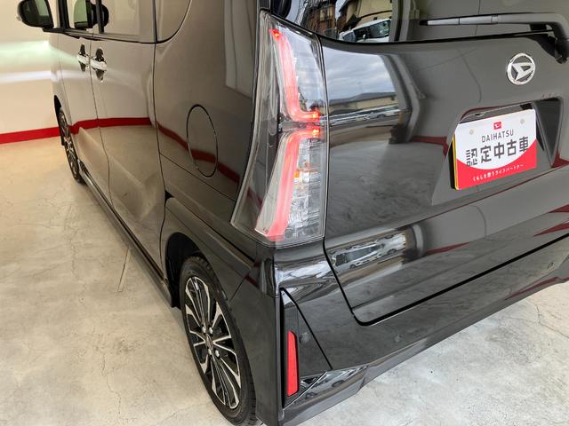 タントカスタムＲＳｅｃｏＩＤＬＥ非装着車　ターボ／オーディオレスターボ　オーディオレス　バックモニター対応カメラ　両側パワースライドドア　運転席・助手席シートヒーター　ＬＥＤヘッドランプ　電動格納ミラー　ＵＳＢ入力端子　純正１５インチアルミホイール（香川県）の中古車
