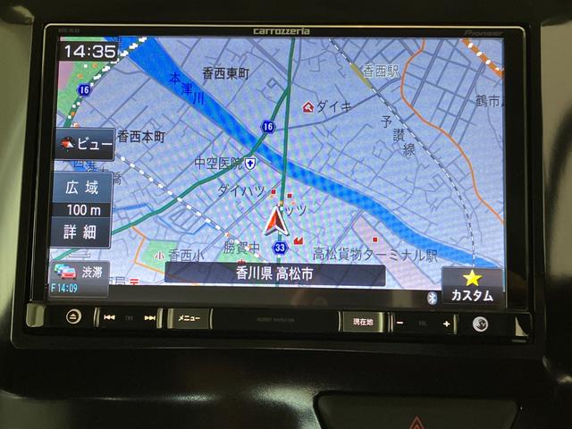 タントＸターボ純正ナビ（リモコン付き）　純正ＥＴＣ　純正ドライブレコーダー　バックモニター　ターボ　左側パワースライドドア　ベンチシート　アイドリングストップ　スマートキー　取扱説明書　メンテナンスノート（香川県）の中古車