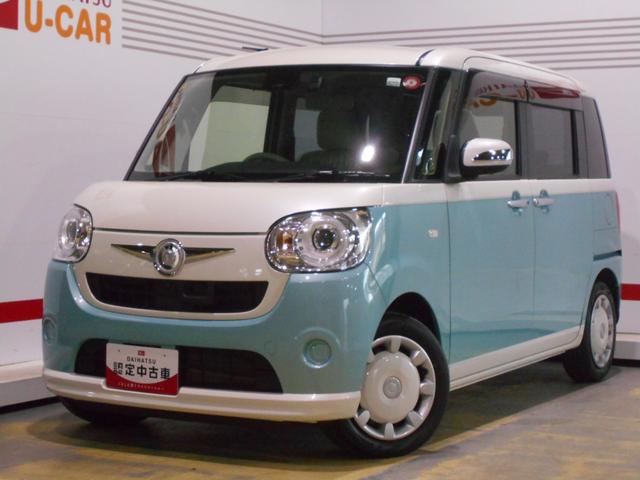 ムーヴキャンバスＧ　ＳＡ２　純正ナビ　ドライブレコーダー装着２０１７年モデル　ダイハツ純正８インチメモリーナビ　ドライブレコーダー　パノラマモニター　ＴＶコントロールキット装着　ノーマルタイヤ４本新品（福井県）の中古車