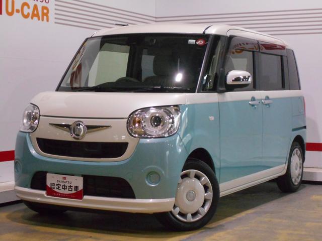 ムーヴキャンバスＧ　ＳＡ２　純正ナビ　ドライブレコーダー装着２０１７年モデル　ダイハツ純正８インチメモリーナビ　ドライブレコーダー　パノラマモニター　ＴＶコントロールキット装着　ノーマルタイヤ４本新品（福井県）の中古車