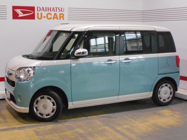 ムーヴキャンバスＧ　ＳＡ２　純正ナビ　ドライブレコーダー装着２０１７年モデル　ダイハツ純正８インチメモリーナビ　ドライブレコーダー　パノラマモニター　ＴＶコントロールキット装着　ノーマルタイヤ４本新品（福井県）の中古車