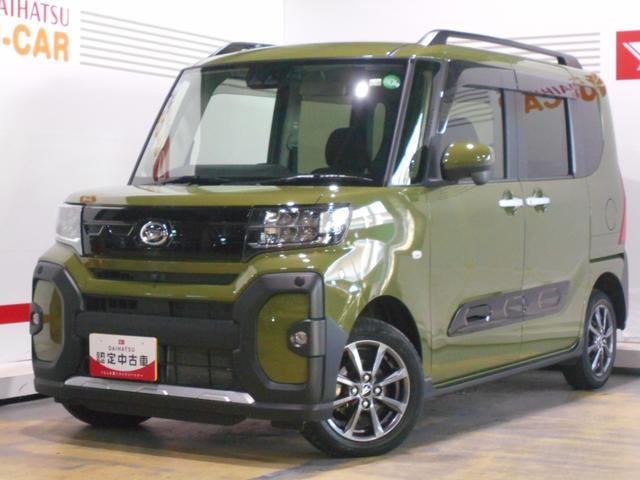 タントファンクロス　４ＷＤ　エコアイドルレス車　純正ナビ　ドラレコ２０２３年モデル　ダイハツ純正ワイドエントリーメモリーナビ　ドライブレコーダー　パノラマモニター　装着車（福井県）の中古車