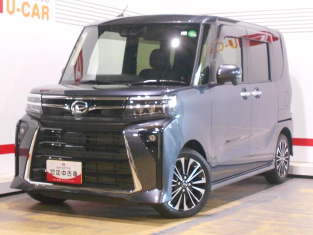タントカスタムＲＳ　純正ナビ　ドラレコ　パノラマモニター装着２０２３年モデル　ダイハツ純正ワイドエントリーメモリーナビ　ドライブレコーダー　パノラマモニター　装着車（福井県）の中古車