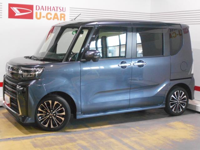 タントカスタムＲＳ　純正ナビ　ドラレコ　パノラマモニター装着２０２３年モデル　ダイハツ純正ワイドエントリーメモリーナビ　ドライブレコーダー　パノラマモニター　装着車（福井県）の中古車