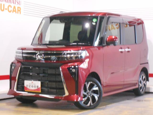 タントカスタムＸ　４ＷＤ　純正ナビ　ドラレコ　パノラマモニター装着２０２３年モデル　ダイハツ純正ワイドエントリーメモリーナビ　パノラマモニター　ドライブレコーダー　装着（福井県）の中古車