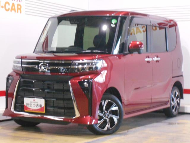 タントカスタムＸ　４ＷＤ　純正ナビ　ドラレコ　パノラマモニター装着２０２３年モデル　ダイハツ純正ワイドエントリーメモリーナビ　パノラマモニター　ドライブレコーダー　装着（福井県）の中古車