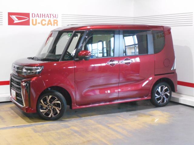 タントカスタムＸ　４ＷＤ　純正ナビ　ドラレコ　パノラマモニター装着２０２３年モデル　ダイハツ純正ワイドエントリーメモリーナビ　パノラマモニター　ドライブレコーダー　装着（福井県）の中古車