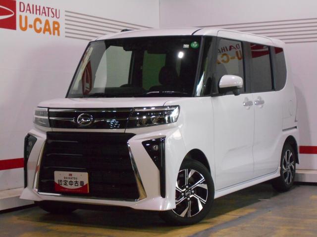 タントカスタムＸ　１０インチナビ　ドラレコ　パノラマモニター装着ダイハツ純正１０インチスタイリッシュメモリーナビ　ドライブレコーダー　パノラマモニター装着車（福井県）の中古車