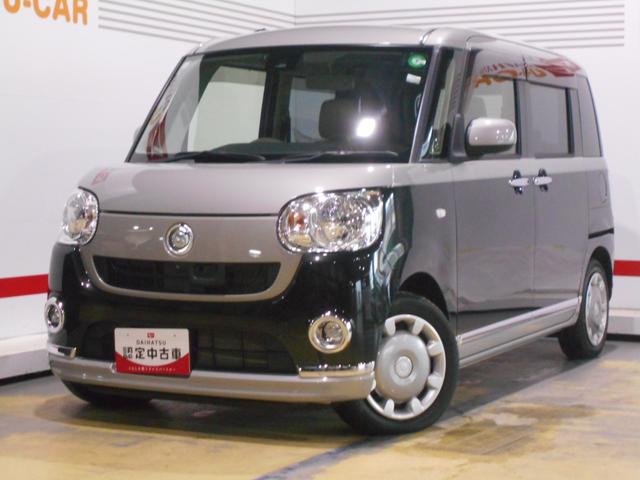 ムーヴキャンバスXリミテッドメイクアップ SA2 純正ナビ パノラマモニター2017年モデル ダイハツ純正ワイドダイヤトーンサウンドメモリーナビ パノラマモニター TVコントロールキット 装着車(福井県)の中古車