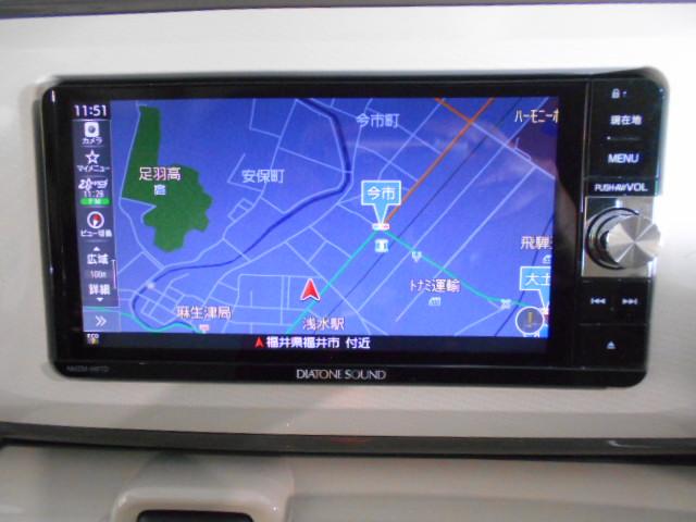 ムーヴキャンバスXリミテッドメイクアップ SA2 純正ナビ パノラマモニター2017年モデル ダイハツ純正ワイドダイヤトーンサウンドメモリーナビ パノラマモニター TVコントロールキット 装着車(福井県)の中古車