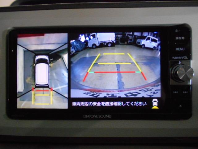 ムーヴキャンバスXリミテッドメイクアップ SA2 純正ナビ パノラマモニター2017年モデル ダイハツ純正ワイドダイヤトーンサウンドメモリーナビ パノラマモニター TVコントロールキット 装着車(福井県)の中古車