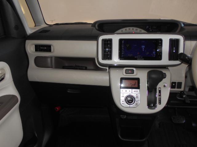 ムーヴキャンバスXリミテッドメイクアップ SA2 純正ナビ パノラマモニター2017年モデル ダイハツ純正ワイドダイヤトーンサウンドメモリーナビ パノラマモニター TVコントロールキット 装着車(福井県)の中古車