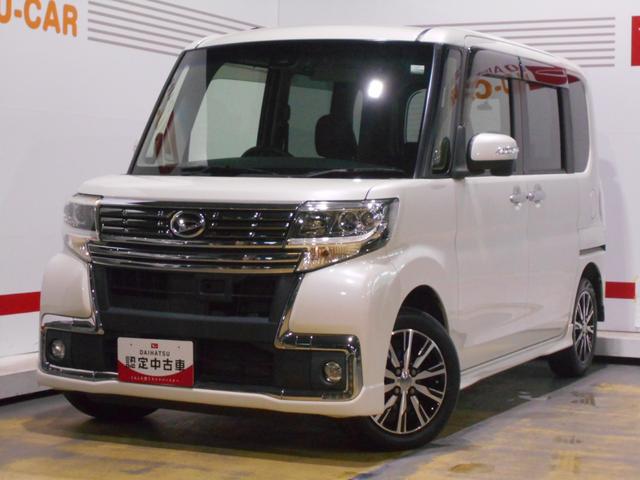 タントカスタムX トップエディションSA2 4WD 純正ナビ装着2017年モデル ダイハツ純正メモリーナビ バックモニター ドライブレコーダー TVコントロールキット 装着車 ノーマルタイヤ4本新品(福井県)の中古車