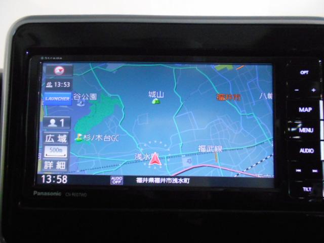 スペーシアハイブリッドＸ　メモリーナビ　ドライブレコーダー　装着バックモニター　装着車　ノーマルタイヤ４本新品（福井県）の中古車