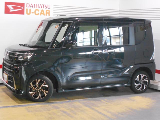 タントカスタムX 4WD 9インチディスプレイオーディオ装着パノラマモニター装着車(福井県)の中古車