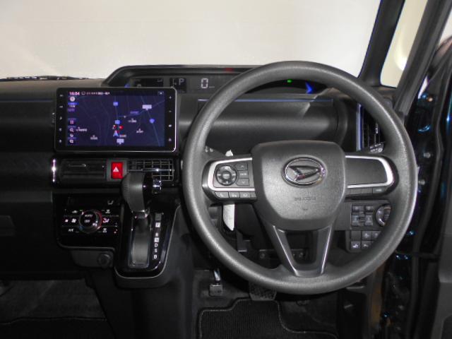 タントカスタムＸ　４ＷＤ　純正ナビ　ドラレコ　パノラマモニター装着２０２２年モデル　ダイハツ純正９インチメモリーナビ　ドライブレコーダー　パノラマモニター　ＴＶコントロールキット　ノーマルタイヤ４本新品（福井県）の中古車