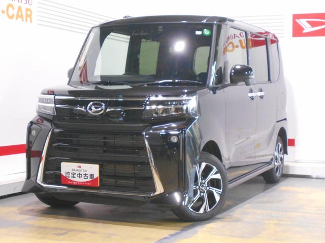 タントカスタムＸ　４ＷＤ　純正ナビ　ドラレコ　パノラマモニター装着２０２３年モデル　ダイハツ純正１０インチスタイリッシュメモリーナビ　ドライブレコーダー　パノラマモニター　装着車（福井県）の中古車