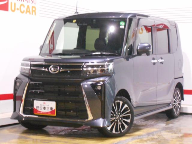タントカスタムＲＳ　４ＷＤ　純正ナビ　ドラレコ　バックモニター装着２０２３年モデル　ダイハツ純正ワイドエントリーメモリーナビ　バックモニター　ドライブレコーダー　装着（福井県）の中古車