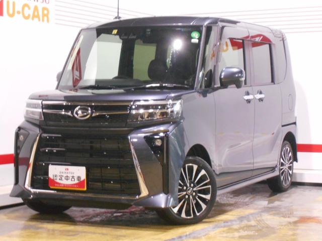 タントカスタムＲＳ　４ＷＤ　純正ナビ　ドラレコ　バックモニター装着２０２３年モデル　ダイハツ純正ワイドエントリーメモリーナビ　バックモニター　ドライブレコーダー　装着（福井県）の中古車