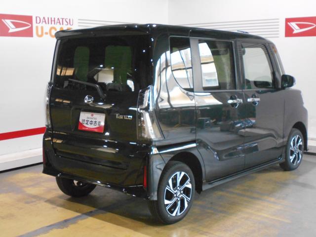タントカスタムＸ　４ＷＤ　純正１０インチナビ　ドラレコ装着２０２３年モデル　ダイハツ純正１０インチスタイリッシュメモリーナビ　ドライブレコーダー　パノラマモニター装着車（福井県）の中古車