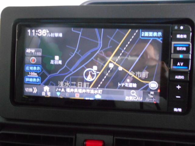 タントＸ　スローパー　リヤシート付仕様　メモリーナビ　ドラレコ装着ダイハツ純正メモリーナビ　ドライブレコーダー　パノラマモニター　ＴＶコントロールキット　装着車（福井県）の中古車