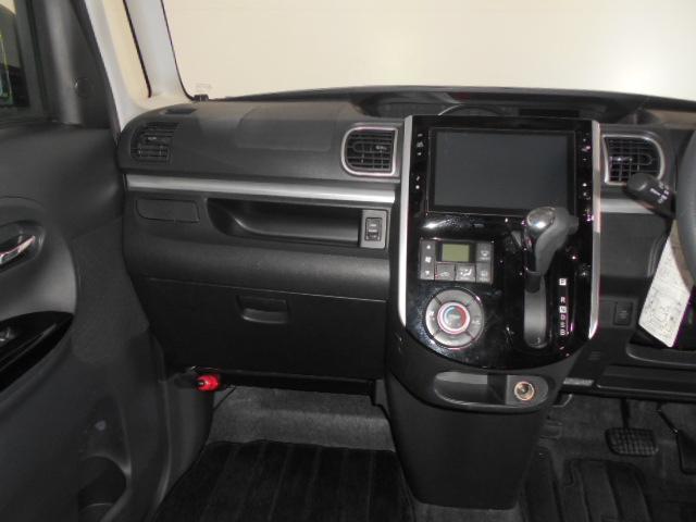 タントカスタムＸ　ＳＡ　４ＷＤ　純正ナビ　バックモニター　装着２０１５年モデル　ダイハツ純正８インチメモリーナビ　バックモニター　ドライブレコーダー　装着車　ノーマルタイヤ４本新品（福井県）の中古車