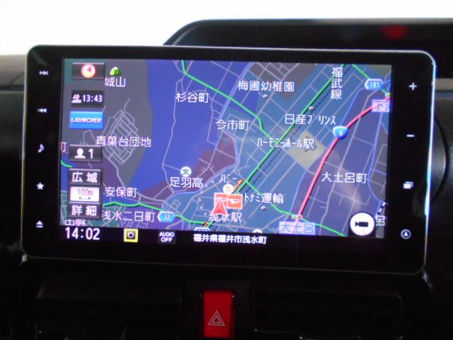 タントカスタムＸスタイルセレクション　純正ナビ　ドラレコ　装着２０２１年モデル　ダイハツ純正９インチメモリーナビ　ドライブレコーダー　パノラマモニター　ＴＶコントロールキット　装着　ノーマルタイヤ４本新品（福井県）の中古車