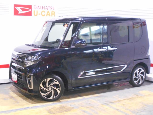タントカスタムＲＳ　４ＷＤ　純正ナビ　ドラレコ　パノラマモニター２０２１年モデル　ダイハツ純正９インチメモリーナビ　ドライブレコーダー　パノラマモニター　ＴＶコントロールキット　純正リモコンエンジンスターター　装着車（福井県）の中古車