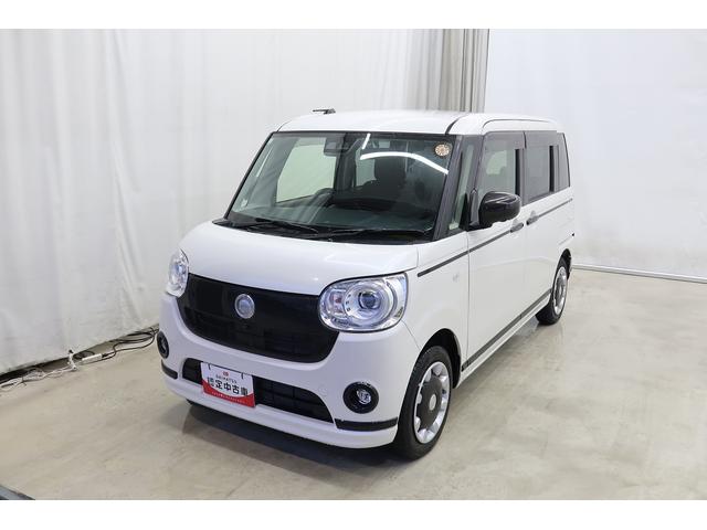 ムーヴキャンバスGブラックアクセントVS SAIII /ナビ/パノラマブレーキサポート アイドルストップ イモビライザー スマートキープッシュスタート リアカメラ ナビTV 前席シートヒーター レーンキープ LEDライト オートライト オートマチックハイビーム ドラレコ(富山県)の中古車