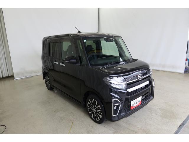 タントカスタムＲＳ　／４ＷＤ／ナビ／パノラマ／両側電動スライドＢＴオーディオ　シートヒータ　ターボモデル　ナビＴＶ　フルタイム４ＷＤ　盗難防止　ドライブレコーダ　ＥＴＣ　スマートキ−　ＬＥＤライト　エコアイドル　車線逸脱警報　電動格納ミラー　アルミ　オートライト（富山県）の中古車