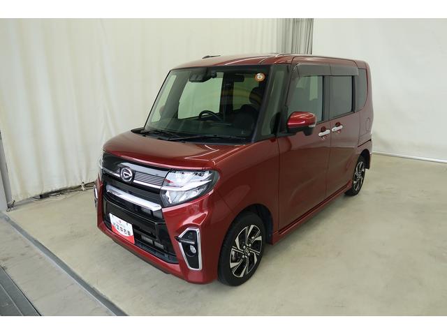 タントカスタムX /4WD/ナビ/パノラマ/両側電動スライドドア/衝突軽減B BT接続 アイドリングストップ機能 シートヒータ 両側Pスライドドア Aライト ナビTV オートLED LEDヘッドライト キーフリーシステム 盗難防止装置 電格ミラー バックモニター(富山県)の中古車