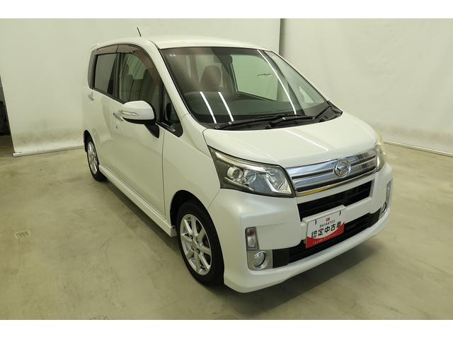 ムーヴカスタム　Ｘ　ＳＡ　／ナビ／バックカメラ／ＨＩＤ／アルミホナビ＆ＴＶ　電格ミラー　Ｂｌｕｅｔｏｏｔｈ対応　運転席助手席エアバック　盗難警報装置　衝突安全ボディ　オートライト　ＥＳＣ　ＡＢＳ　アルミホイール　バックモニター付き　インテリジェントキー（富山県）の中古車