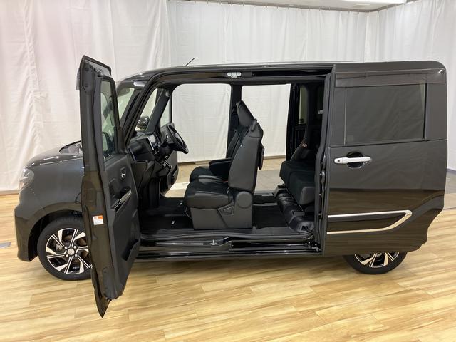 タントカスタムＸスタイルセレクション　／ナビ／パノラマモニタ／両パワースライドドア　ブレーキサポート　レーンキープ　ＡＵＴＯライト　Ｉストップ　１オーナー　シートヒータ　ＬＥＤライト　スマートキー　横滑り防止　ドライブレコーダー　アルミ　ＡＢＳ　パノラマビュー（富山県）の中古車