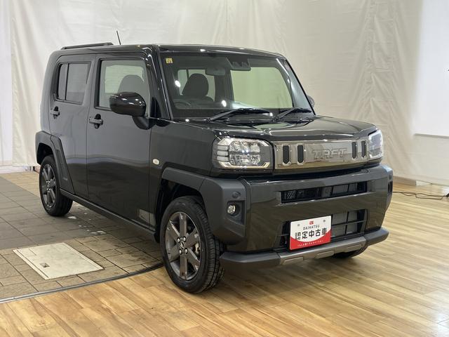 タフトＧ　ダーククロムベンチャー　／オーディオレス／ＬＥＤ／キーレスエントリ　レーダーブレーキ　盗難防止システム　電動格納ドアミラー　Ｂカメラ　レーンアシスト　記録簿　アルミホイール　ＬＥＤライト　オートハイビーム　オートライト　スマートキー　ガラスルーフ（富山県）の中古車