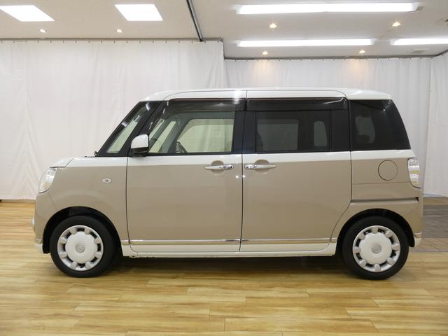 ムーヴキャンバスXメイクアップ SAIII /CDオーディオ/キーフリー/電動格納ドアミラー 車線逸脱防止 誤発進抑制 衝突安全ボディ 盗難防止 両側スライドドア オートライト スマートキー オートマチックハイビーム アイドリングストップ キーフリーシステム ベンチシート(富山県)の中古車