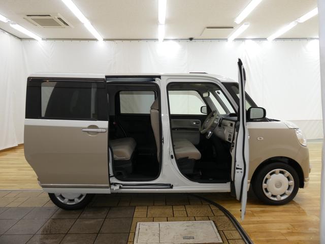 ムーヴキャンバスXメイクアップ SAIII /CDオーディオ/キーフリー/電動格納ドアミラー 車線逸脱防止 誤発進抑制 衝突安全ボディ 盗難防止 両側スライドドア オートライト スマートキー オートマチックハイビーム アイドリングストップ キーフリーシステム ベンチシート(富山県)の中古車