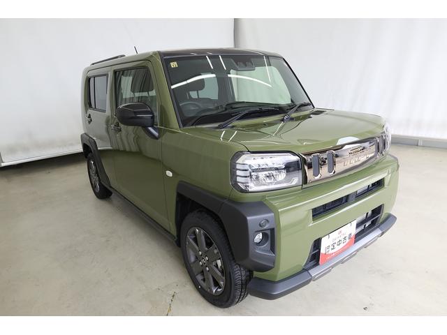 タフトG ダーククロムベンチャー /オーディオレス/キーフリーキーレスエントリ レーダーブレーキ 盗難防止システム 電動格納ドアミラー Bカメラ レーンアシスト 記録簿 アルミホイール LEDライト オートハイビーム オートライト スマートキー ガラスルーフ(富山県)の中古車