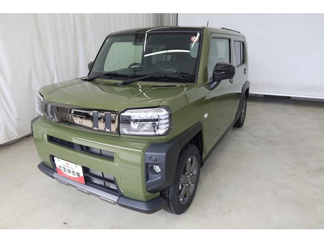 タフトG ダーククロムベンチャー /オーディオレス/キーフリーキーレスエントリ レーダーブレーキ 盗難防止システム 電動格納ドアミラー Bカメラ レーンアシスト 記録簿 アルミホイール LEDライト オートハイビーム オートライト スマートキー ガラスルーフ(富山県)の中古車